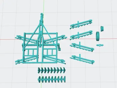Disc tractor 3D print model