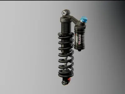 MTB Coil Shock DNM Low-poly 3D model