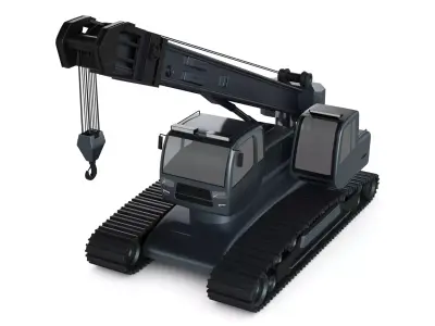 Snowcat Mounted Crane 3D model