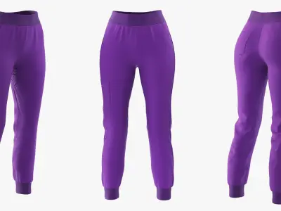  FIGS Zamora Jogger Scrub Pants Purple 