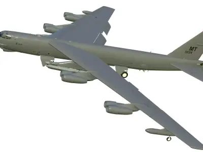 Boeing B-52H Stratofortress 3D model purchase