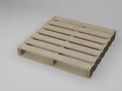 Wooden Pallets Low-poly 3D model purchase
