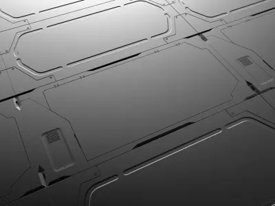 SCI-FI PANELS 3D MODELS Low-poly 3D model
