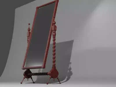 Antique mirror 3D model