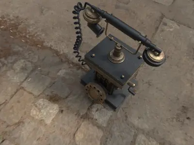 telephone vintage 3D model