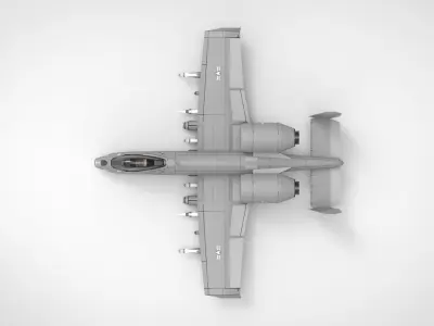 US Military Aircraft 6 list  3d model Low-poly 3D model