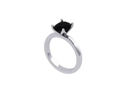 Oval Ring 3D print model 4