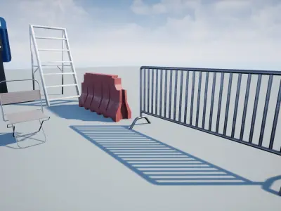 Street Props Low-poly 3D model purchase