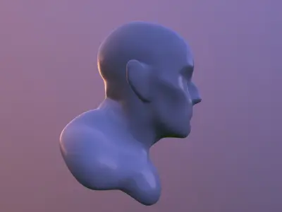 Basemesh Strong-Tank Male Character 3D model