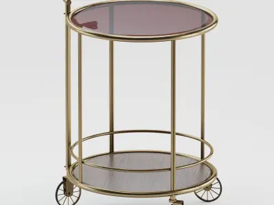 BAUGHMAN BAR CART FROM COVET PARIS 3D model