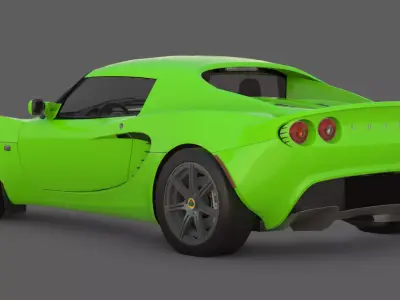 2006 Lotus Elise 3D Model  Lightweight Perfection Low-poly 3D model