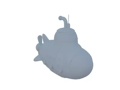 Toy Submarine Low-poly 3D model Low-poly 3D model