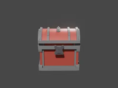 low poly game prize cases Low-poly 3D model