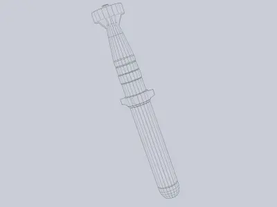 Scifi torpedo Low-poly 3D model purchase