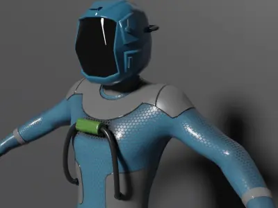 Enviromental suit Free 3D model