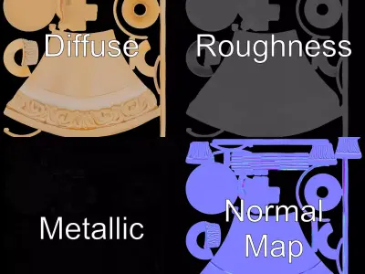 Ivory Chess King model pack Low-poly 3D model