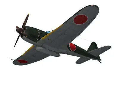Mitsubishi A7M Reppu 3D model