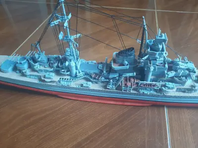 1-300 KMS Mainz cruiser 3D printed model 3D print model