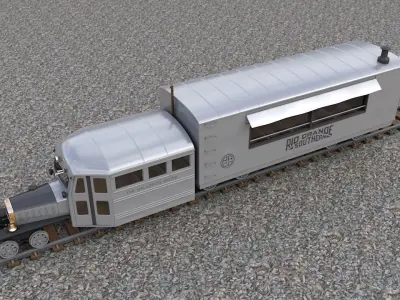 Rio Grande Southern Galloping Goose 1946 3D model