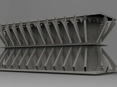 Cathedral airship center 1 3D model