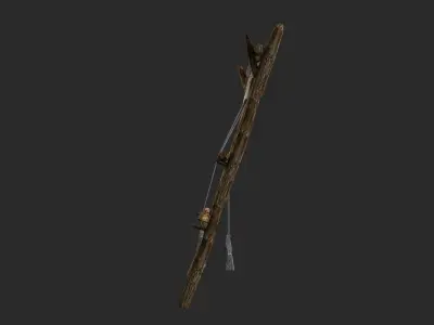 Ancient Mediterranean looming machine 3D model