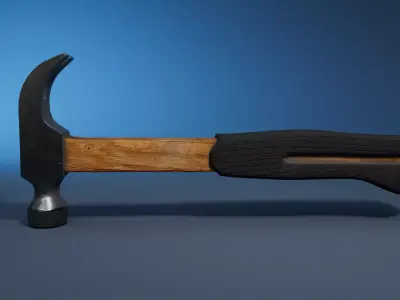 Hammer Low-poly 3D model buy