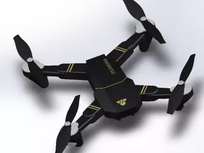 Dron solid Free 3D model