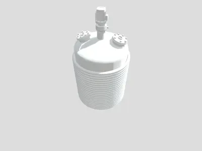 The 3D model chemical reactor industrial  Low-poly 3D model