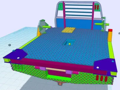 Bradford Built Bale Bed 1-25th scale 3D print model