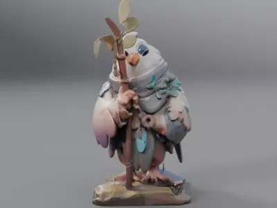explorer bird 3D model