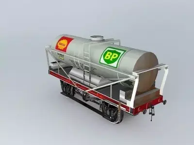 SHELL Tanker No. 5438 Free 3D model