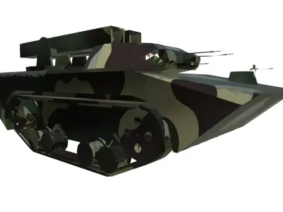 Dominion Sentinel A 3D Masterpiece of Military Might Low-poly 3D model