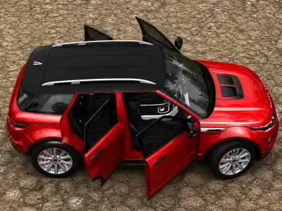 Rang Rover Low-poly 3D model