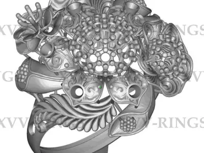NEW TURKISH RINGS LOT XVSS-11 TO 20 3D print model