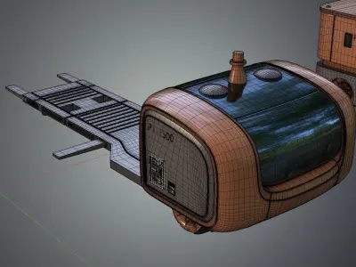 Industrial Robots Platforms 3D model