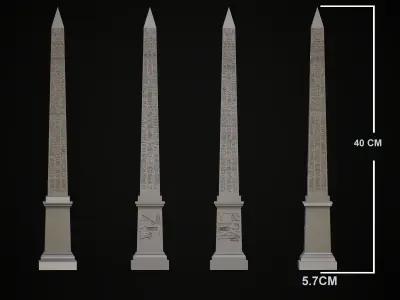 Luxor Obelisk 40CM 3D print model