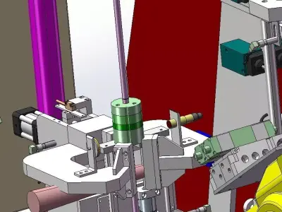 Welding machine inspection component rotor 3D model