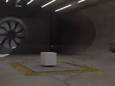 Smoke Tunnel Animation 3D model