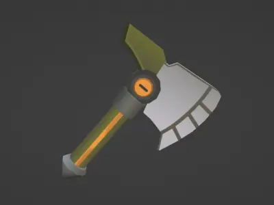 melee weapons lowpolly Low-poly 3D model