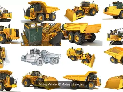 Mining Vehicle 3D Models 3D Model Pack