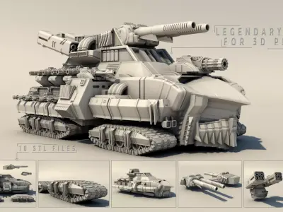 Legendary tank 3D print model purchase