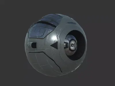 Ai dronebot Free low-poly 3D model