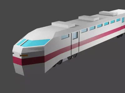 Train Low-poly 3D model buy