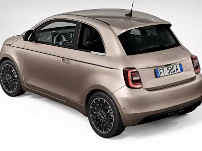 2021 Fiat 500 3plus1 3D model