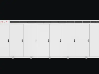 Energy Storage System Tesla Megapack 3D model