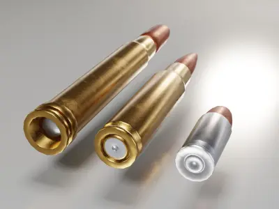 Bullet AMMO Low-poly 3D model purchase