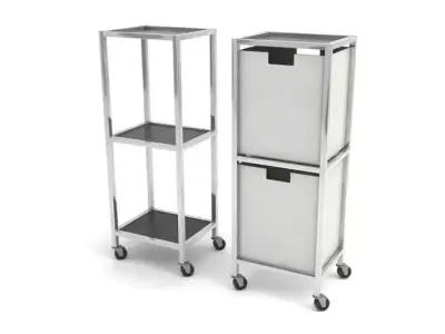 Shelves And Cabinets On Wheels 3D model