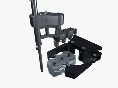 Pneumatic machine 3D model