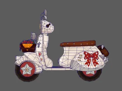 vehicle lowpoly  Low-poly 3D model