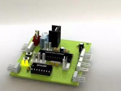 Motor Control Module Circuit Free 3D model